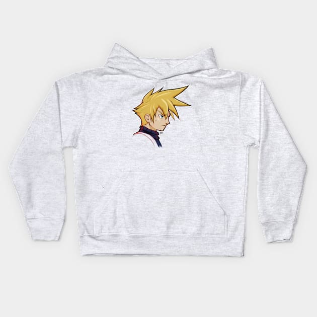 Cloud Strife Kids Hoodie by paterack